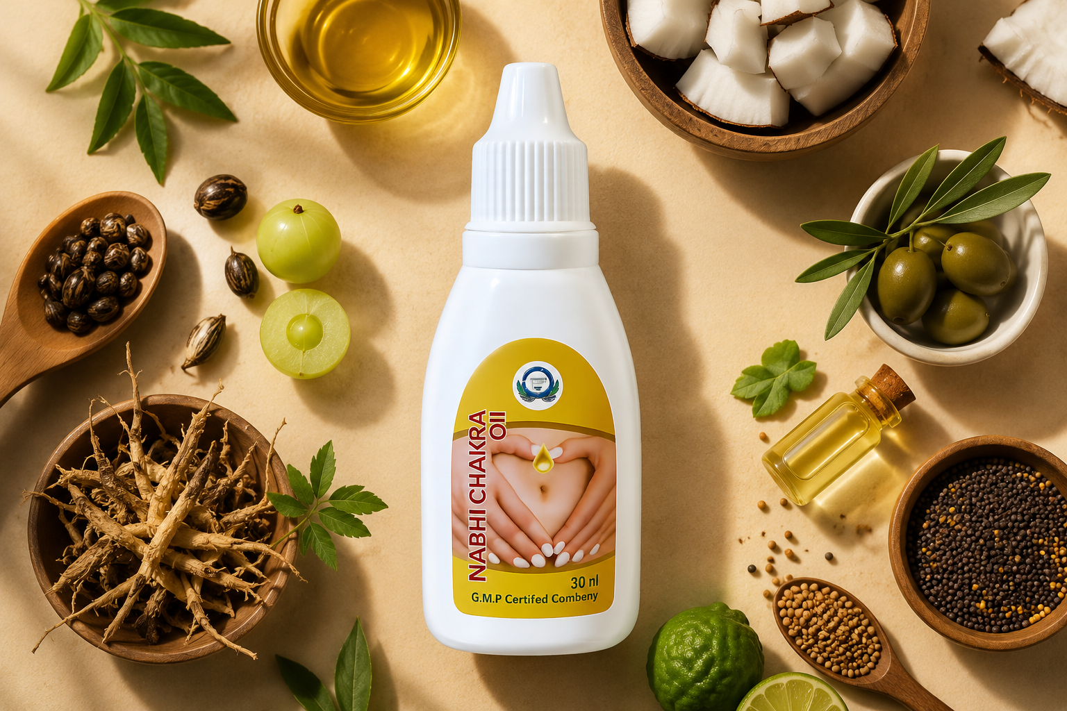 Nabhi Chakra Oil: नाभि से संतुलन, स्वास्थ्य और ऊर्जा की ओर एक हर्बल पहल